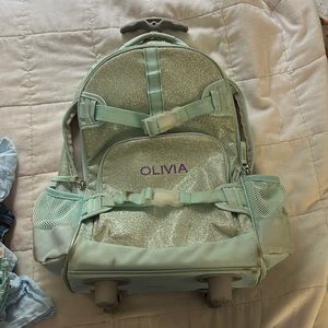 Pottery Barn rolling wheeled backbag